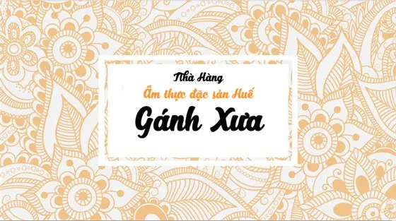 nhà hàng Gánh Xưa